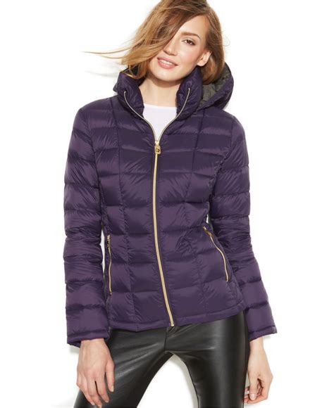 michael kors purple jacket|Michael Kors black jacket women's.